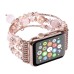 Crystal Lux Apple Watch Kordon 41/40/38mm - Parlak Taşlı Şık Tasarım