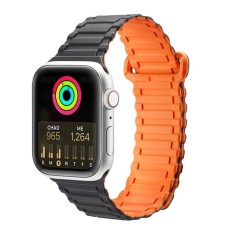 Dux Ducis Manyetik Armor Silikon Kordon - Apple Watch 42/44/45mm İçin Şık ve Koruyucu Bileklik (5775)