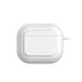 Airpods 3 Kancalı Ultra İnce Silikon Kılıf - Kaymaz Şeffaf Kapsül
