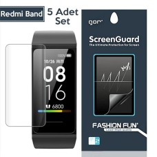 Gor Mi Band 5-4 Ekran Koruyucu 5'li Set - Çizilmez Nano Kaplama