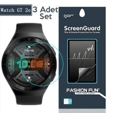 Huawei Watch GT 2E Darbeye Dayanıklı Ekran Koruyucu 3'lü Set