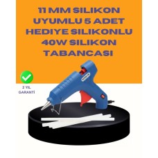 40W Sıcak Mum Silikon Tabancası 5 Silikon Hediyeli Hızlı Yapistirma
