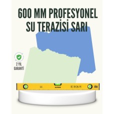 Profesyonel 600mm Su Terazisi - Duvara Montaj İşleri İçin Hassas Nivo