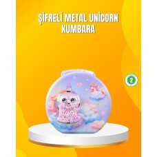 Ayarlanabilir Şifreli Metal Kumbara - Çocuklar İçin Güvenli Para Kasası