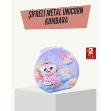 Güvenli Hazineli Metal Çocuk Kumbarası - Şifreli Kasa