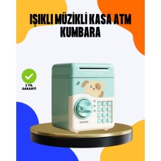Çocuklar İçin Su Yeşili Şifreli Kasa Kumbara - Dijital Kimlik Avcısı