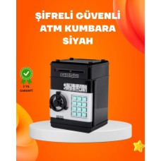 Güvenli Şifreli ATM Tasarımlı Dijital Kumbara - Otomatik Para Çekme Özelliği