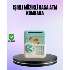Elektronik Şifreli ATM Kumbara - Su Yeşili Tasarım