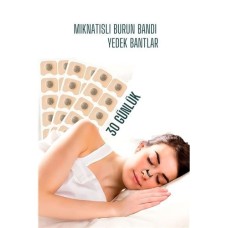 Hsnet Manyetik Burun Bandı 30 Günlük Yedek Sporcu Burun Bandı Horlama Önleyici