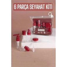 PrATİK YOLCULUK SETİ 6'LI SEYAHAT ŞİŞESİ