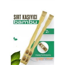 Bambu Sırt Kaşıyıcı Set - Rahatlatıcı Masajlı 2'li Paket