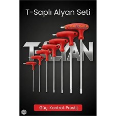 Güçlü 7 Parçalı Alyan Seti | Cr-V Çelik T-Saplı Takım