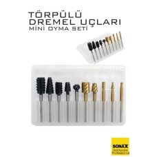 Tungsten Karbür Mini Oyma Uç Seti – 10'lu Ahşap/Metal/Plastik İçin