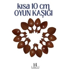 Hobi İçin Renkli Kısa Oyun Kaşıkları 14'lü Set