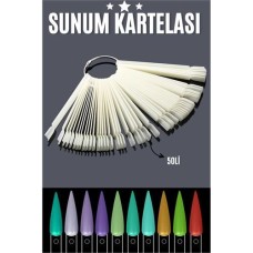 Beyaz Tırnak Eğitimi Kartelası - Profesyonel Sunum Seti