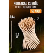 Absolute Professional 50'li Paket Nano Portakal Çubuğu Tırnak Temizleyici ve Et İtici