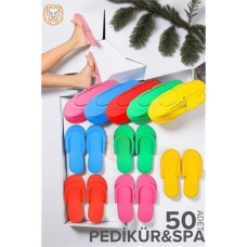 50'li Paket Profesyonel Pedikür Terliği | Otel & Spa Kullanımı