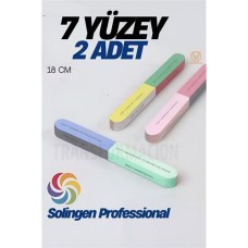7 Yuzeyli Profesyonel Tirnak Torpu ve Parlatma Blok Sunger Solingen