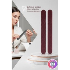 Çift Taraflı Profesyonel Törpü Seti - 12'li Hijyenik Paket