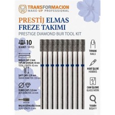✨ Ultra Hassas Elmas Freze Ucu Seti - 10'Lu Orta Sert, Kuru Manikür ve Gravür ✨