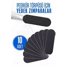 Pedikür Profesyonel 100 Adet Yapışkanlı Zımpara Törpü Yedeği - Ayak Bakımı