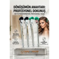 Kadife Uclu Profesyonel Sac Ayirma Pens Toka - 723022