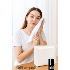 Premium Tek Kullanımlık Havlu 40x80cm | Kuru & Çok Amaçlı Paketli Havlu