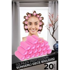 Süngerli Gece Bigudisi 3 cm 20 Adet – Sağlıklı Bukleler İçin Konforlu Uyku Seti