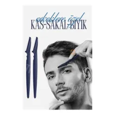 Erkekler İçin Hassas Kaş Tüy Alma Jileti - Çiftli Set