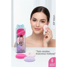 6'lı Sünger Seti - Yumuşak Dokulu ve Latex İçermeyen Makyaj Uygulaması