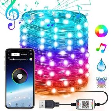 Ally 10Mt 100 Led RGB Bluetooth Telefon Kontrollü USB LED Lamba - iOS/Android Uyumlu