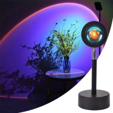 ✨ Gün Batımı Projektörü | 180 Derece Dönen USB Gece Lambası | Hologram Renk Projeksiyon