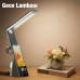 LED Işıklı Katlanabilir Masa Lambası - 15W Kablosuz Şarj & Dijital Saat