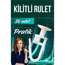36 Adet Kilitli Perde Düğmesi Seti - Dayanıklı Perde Ruleti ve Aksesuarları