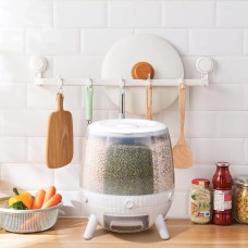 Egonex 6 Bolmeli 360 Derece Donuslu 6 Lt Bakliyat Organizeri