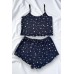 Lacivert Yıldız Desenli Rahat Pijama Takımı
