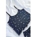 Lacivert Yıldız Desenli Rahat Pijama Takımı