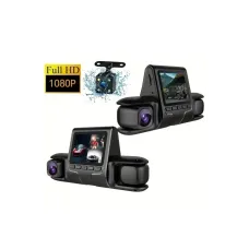 HD Üçlü Lens Araç Kamerası 1080P Ön İç ve Arka Kayıt DVR