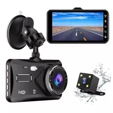 4 İnç HD 1080P Çift Lens Araç DVR Dash Kamera - 170° Geniş Açılı Gece Görüşlü