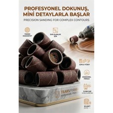 13mm Yuzuk Zimpara Seti 20 Li | Detay Isleme ve Capak Alma
