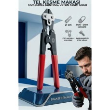 Profesyonel 210 mm Tel Kesme Makası - Hassas Kablo ve Bolt Kesici