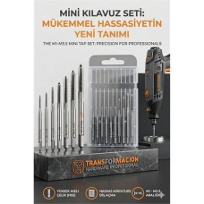 M1-M3.5 HSS Kobalt Mikro Kılavuz Seti, 10 Parça