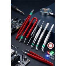 Profesyonel Antistatik Cımbız Seti - Elektronik Tamir ve Hobi İçin