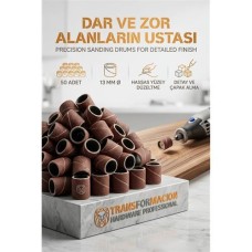 ✨ 50'Li 13mm Yuzuk Zimpara Seti | Detay Isleme & Capak Alma (723050)
