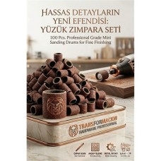 100 Adet 6.4mm Zımpara Disk Seti - Hassas Taşlama ve Çapak Alma