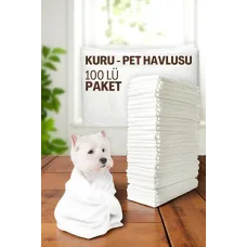 Ultra Premium Tek Kullanımlık Pet Havlusu - 100'lü Paket, 40x80 cm, Süper Emici, Koku Giderici