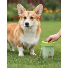 Silikon Köpek Pati Temizleyici Orta-Büyük Irklar İçin Taşınabilir Kir Tutmaz Kap