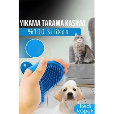 Silikonlu Evcil Hayvan Tüy Toplama & Fırçalama Seti
