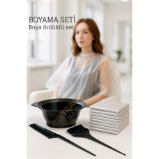 Üçlü Saç Boyama Seti - Profesyonel Aplikatör ve Önlük