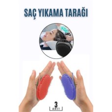 Belgiqa Saç Yıkama Tarağı Seti 3'lü - Ergonomik Avuçiçi Tasarım